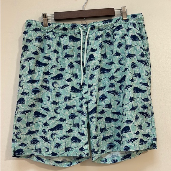 Peter Millar Men's Seaside Deep Sea Fishing Swim Trunk Size XL - Picture 2 of 4